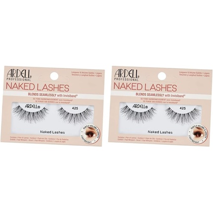 

Накладные ресницы Naked Lashes Real Hair 425 — натуральные веганские многоразовые накладные ресницы для приклеивания — 1 пара, Ardell