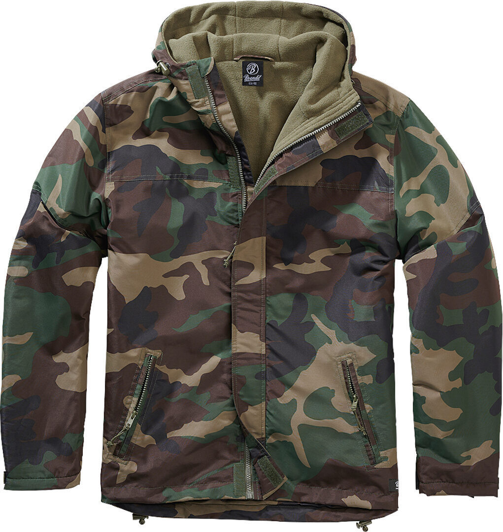 

Куртка Brandit Windbreaker Frontzip Jacket, цвет Woodland, Коричневый, Куртка Brandit Windbreaker Frontzip Jacket, цвет Woodland