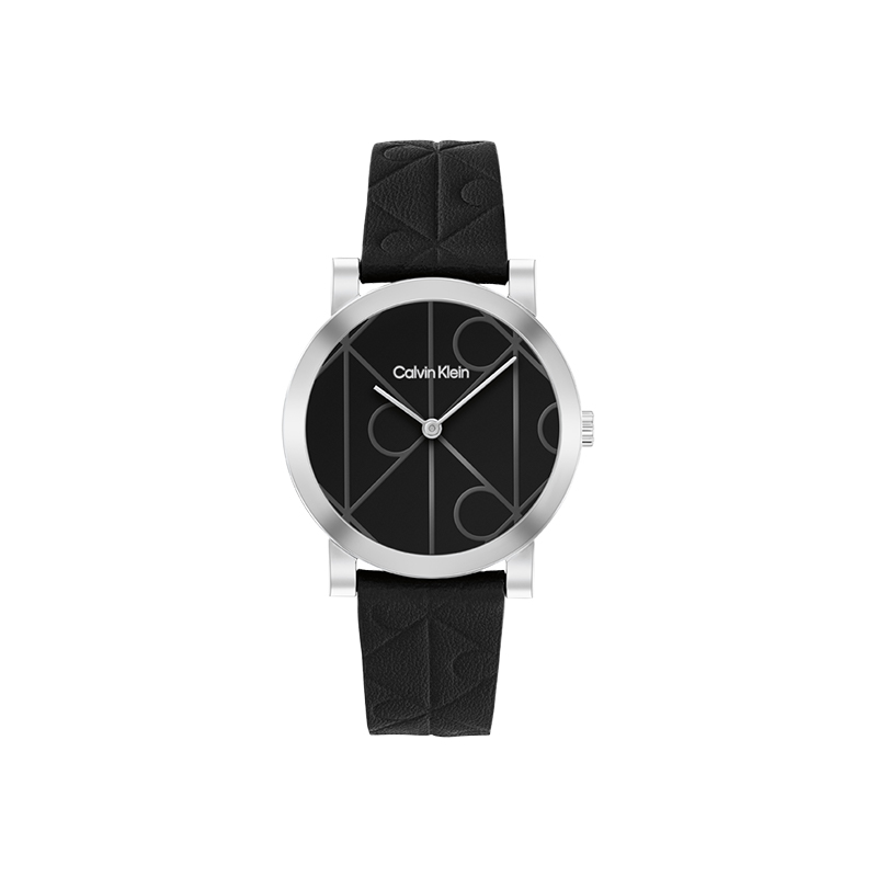 

Calvin Klein Часы Wrist Watch Quartz Movement Leather Strap Black Dial Men's Watch, Black