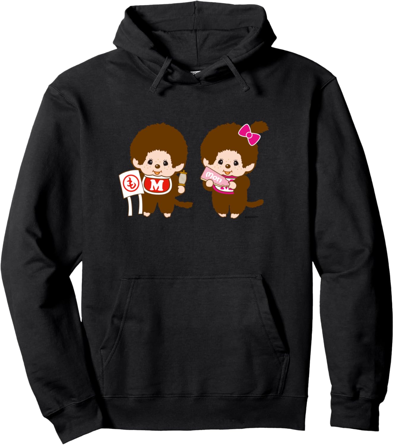 

Худи Monchhichi с графическим принтом, черное, Черный, Худи Monchhichi с графическим принтом, черное