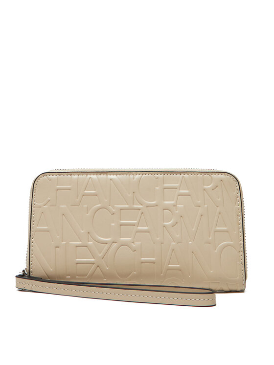 

Большой женский кошелек 948451 CC793 U1092 Armani Exchange, бежевый