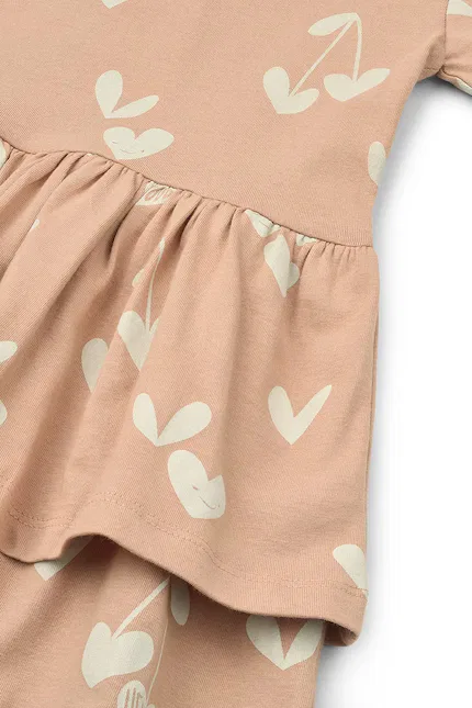 Платье хлопковое Mindy LS Dress Liewood, оранжевый — фото 3