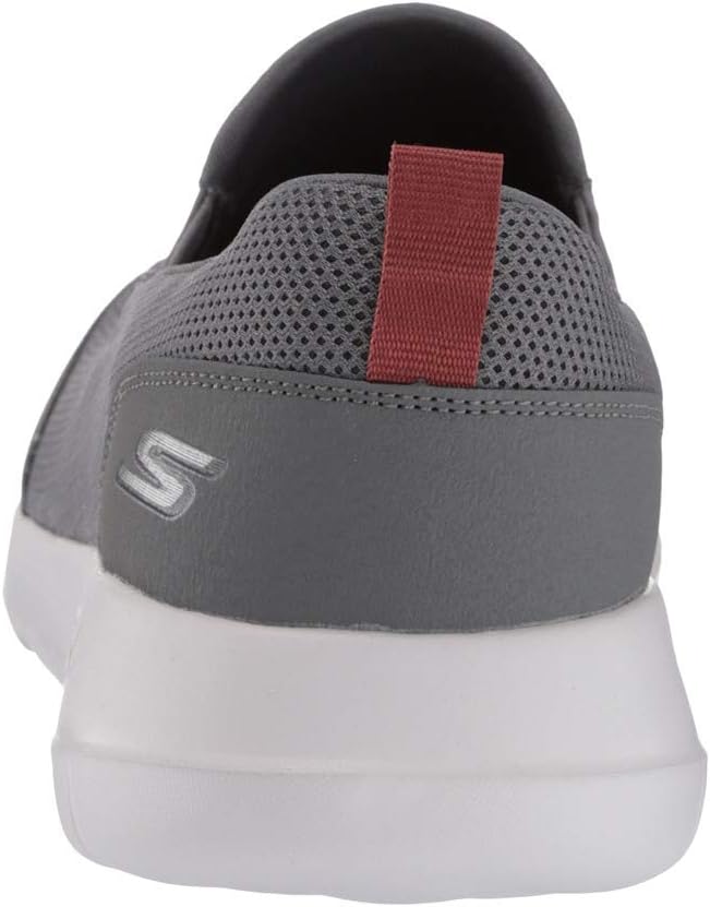 Мужские кроссовки для ходьбы Skechers Go Walk Max Clinched, серый/бордовый — фото 4