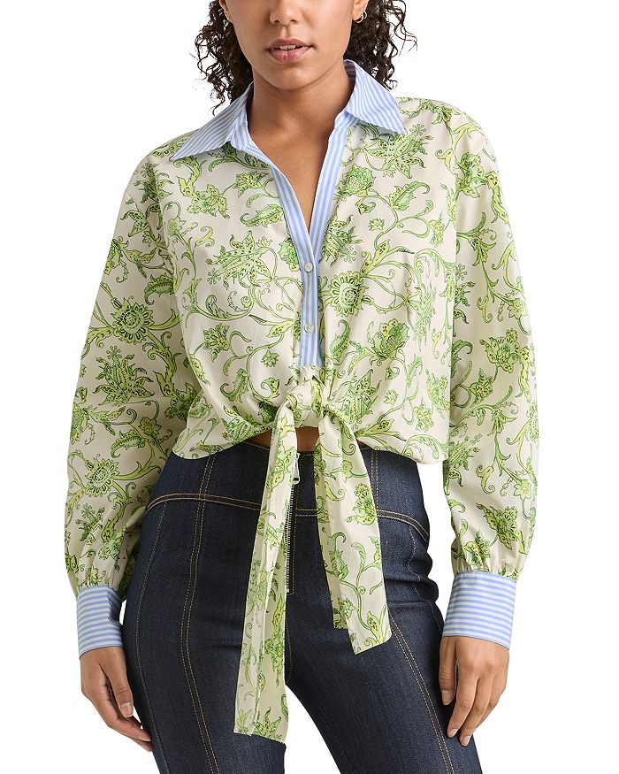 

Блузка из поплина Ivy Paisley Cinq à Sept, мультиколор