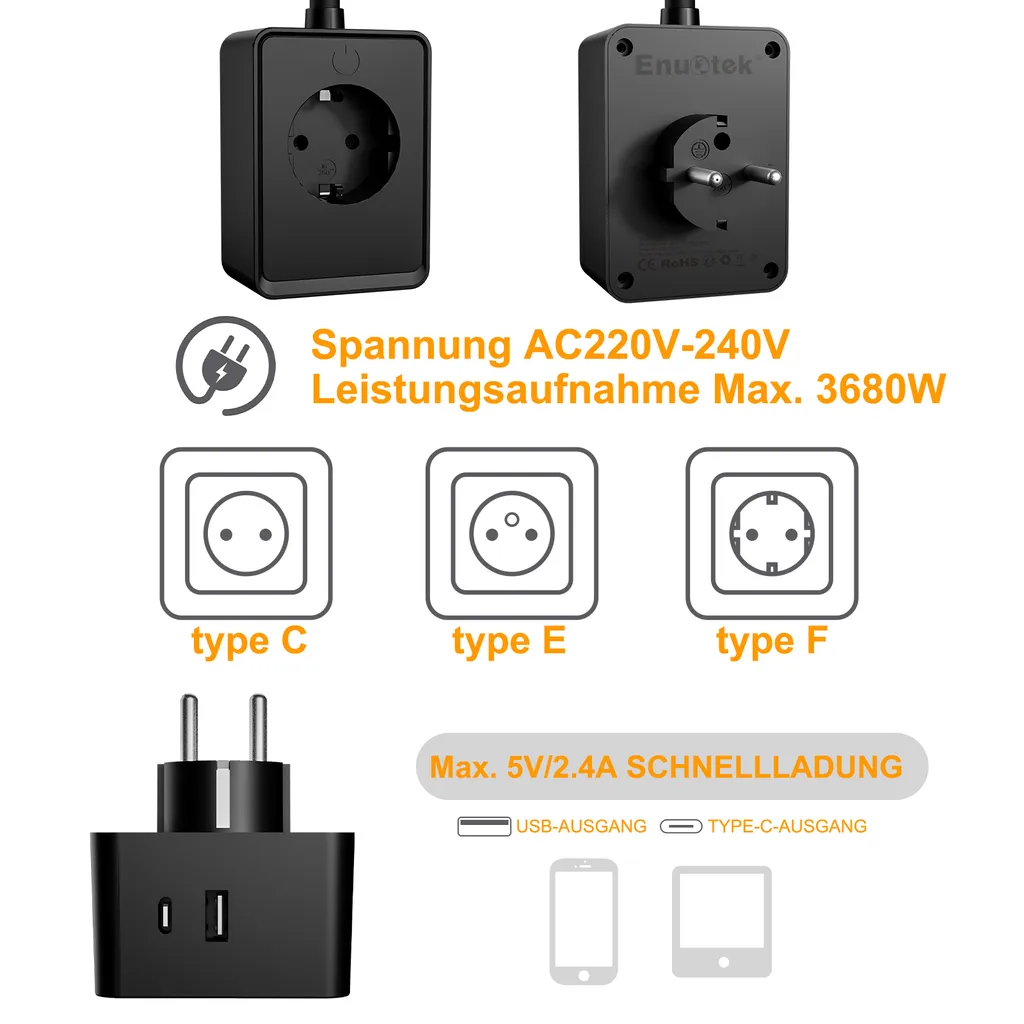 

Настенный светильник ENUOTEK, черный