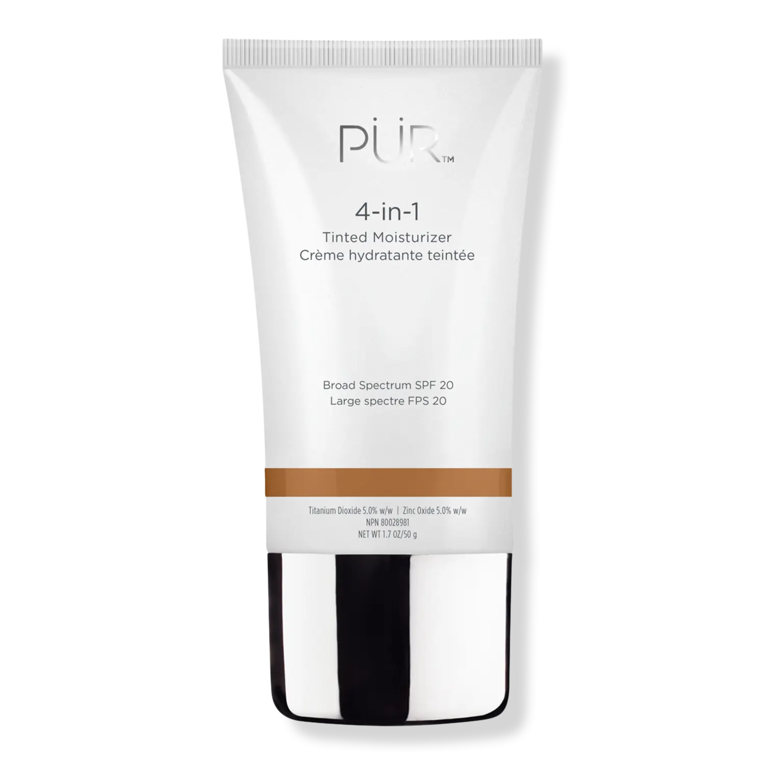 

Увлажняющий тонирующий крем 4-в-1 с широким спектром защиты SPF 20 PÜR, Sand TG7 (tan/olive with golden undertones)