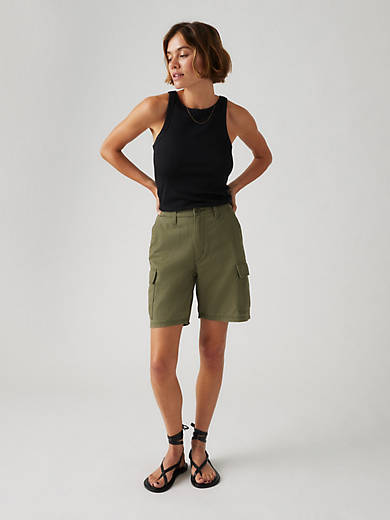 

Женские шорты Baggy Cargo Levi's, цвет Army Green