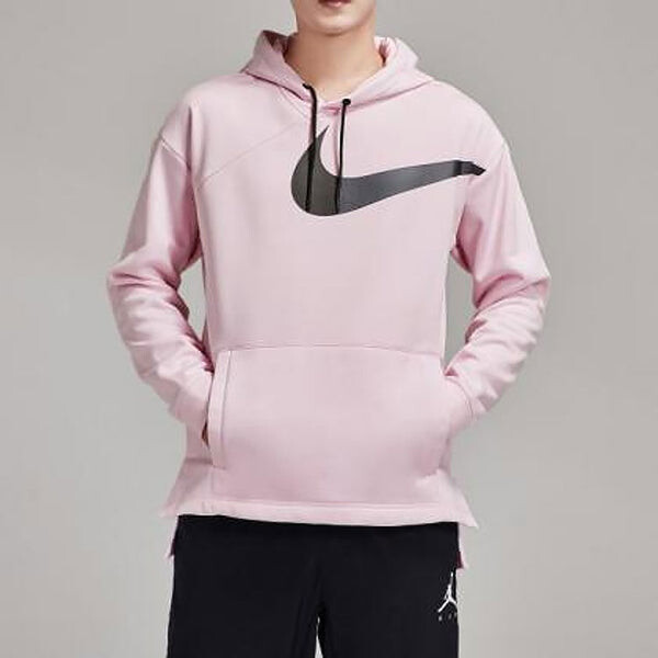 Толстовка men's large logo sports drawstring pink Nike, розовый — фото 3