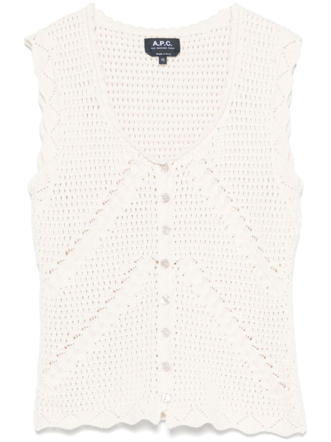 

A.P.C. топ Palmyre, нейтральный цвет
