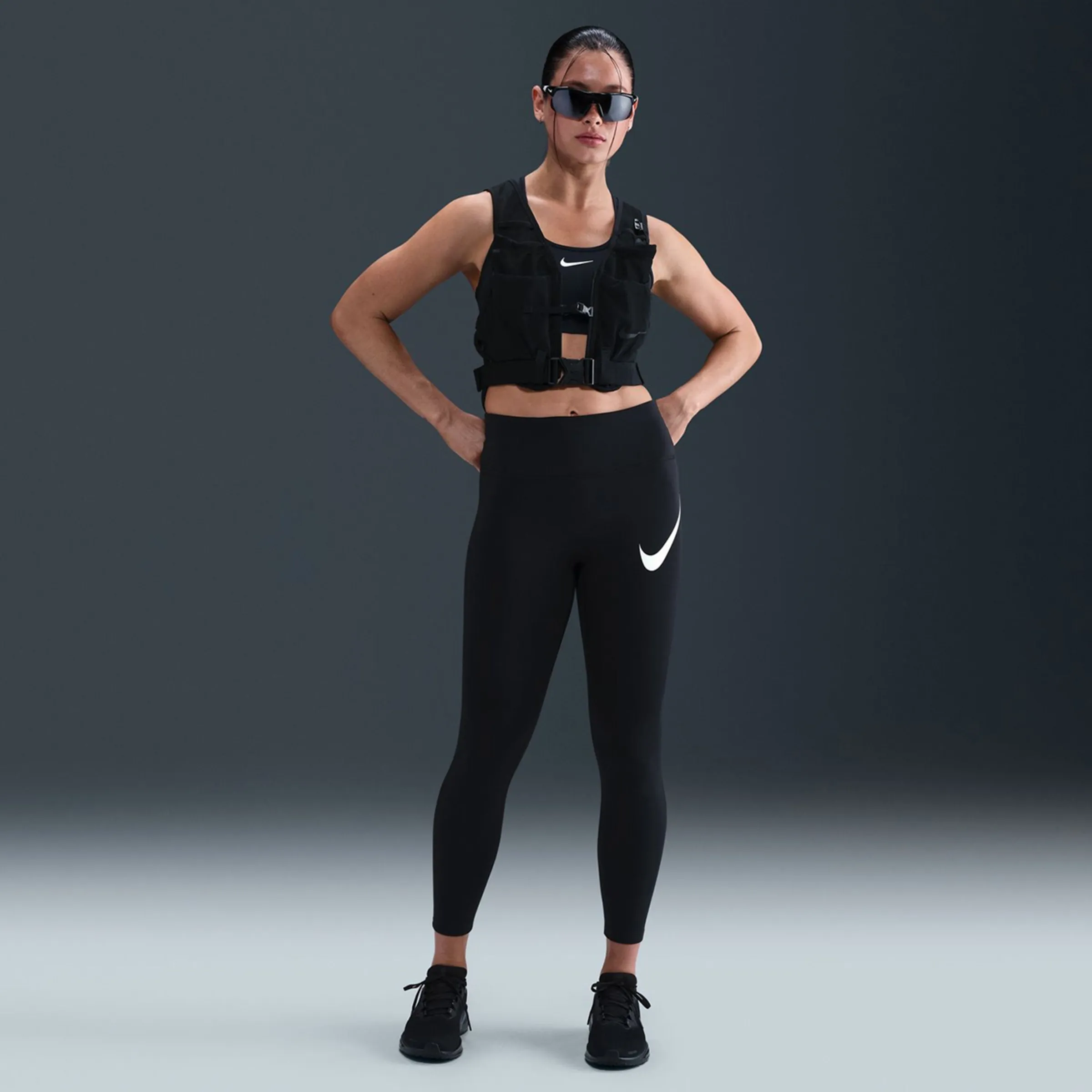 

Женские леггинсы Tempo Nike, черный