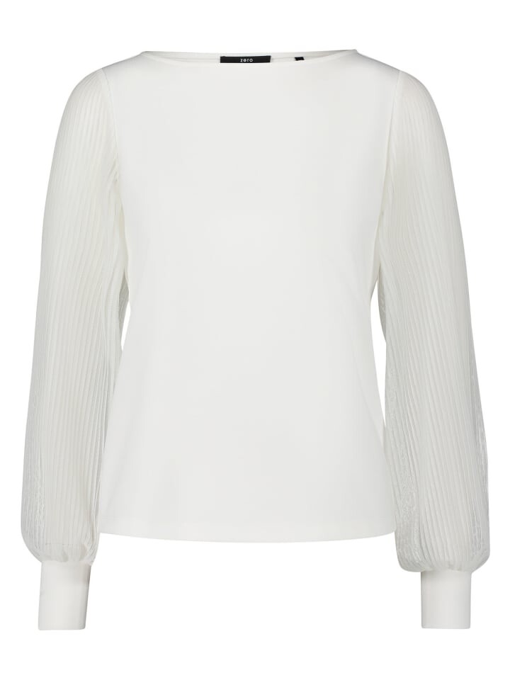 

Футболка Zero Jerseyshirt mit transparenten Ärmeln, белый