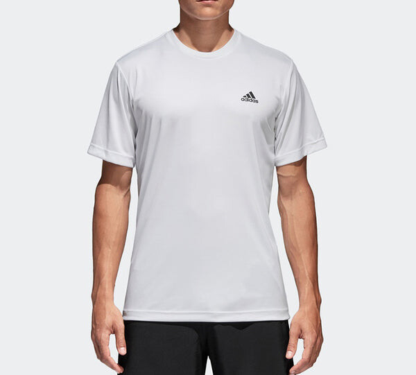Футболка adidas Tennis Sports Round Neck Short Sleeve White, белый — фото 3