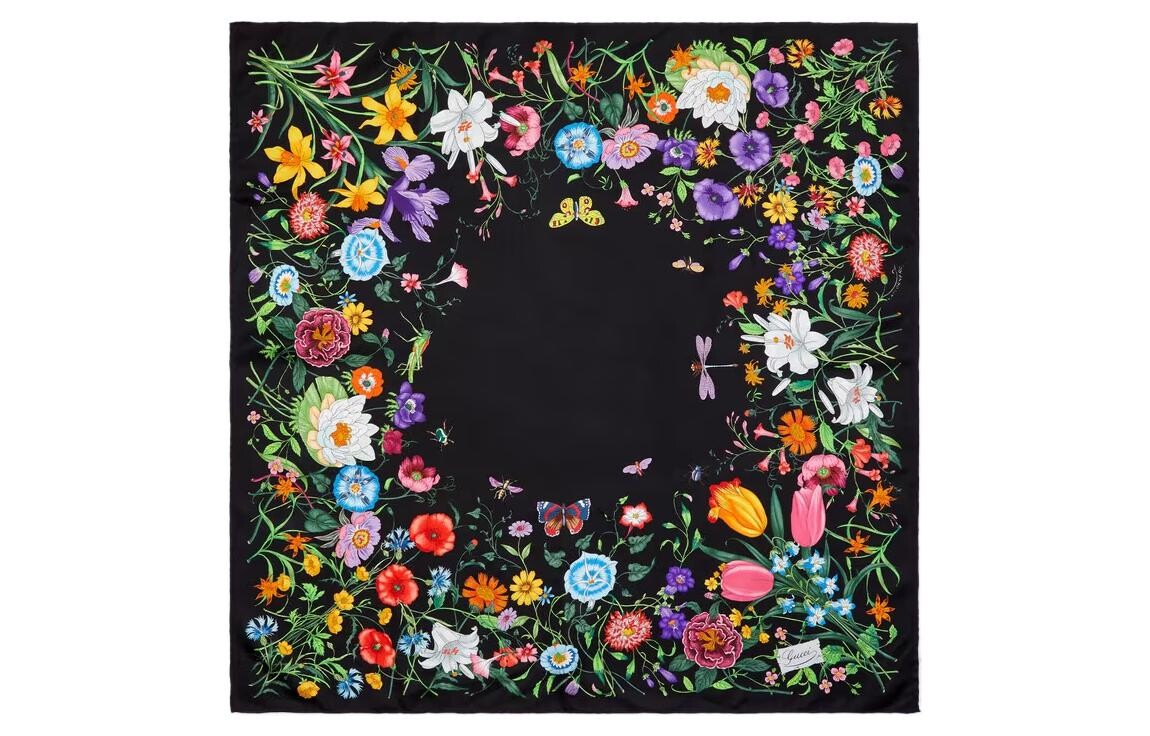 

GUCCI Женский шелковый шарф, Multicolor