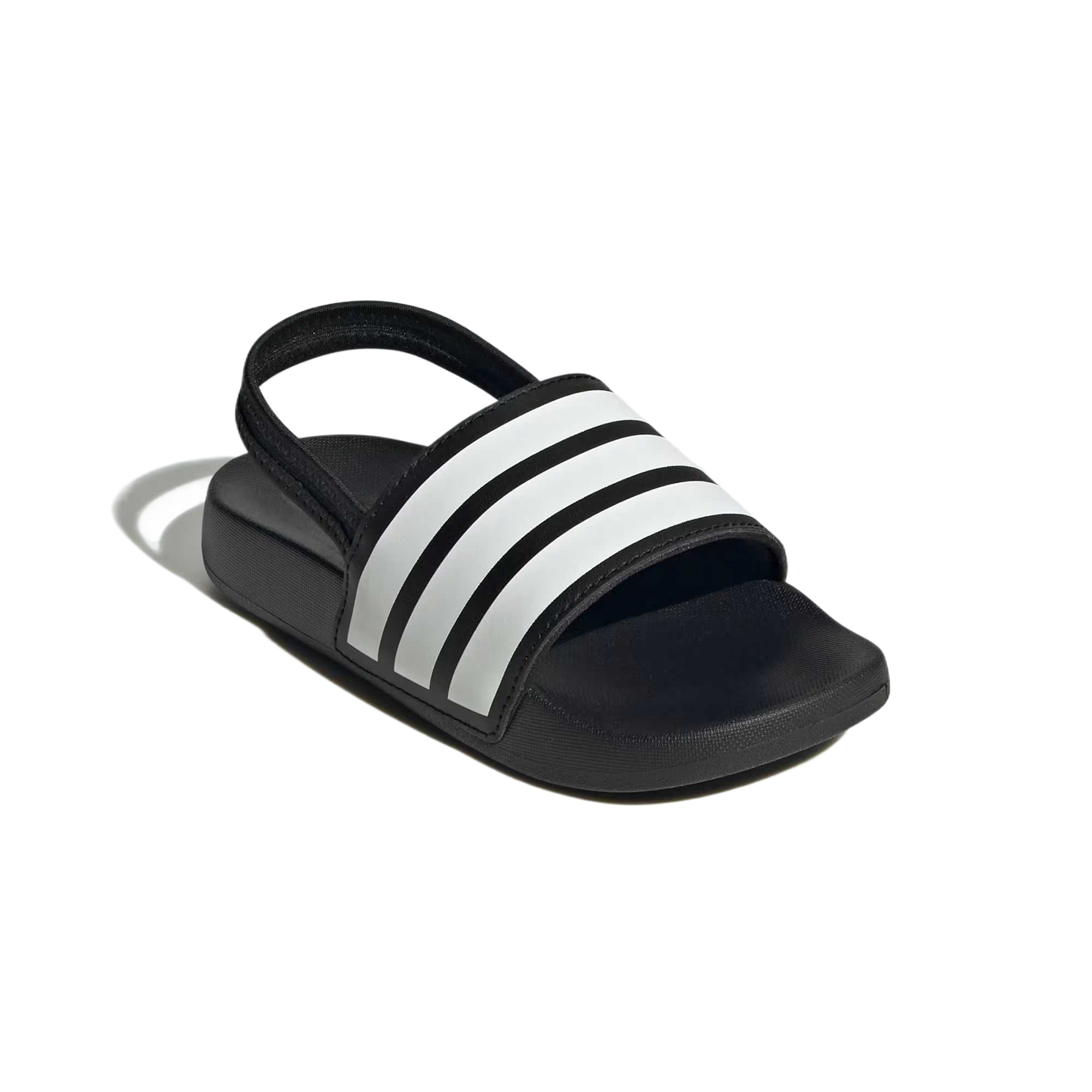 Детские сандалии Adilette Low Top Kids' Adidas, черный/белый — фото 4