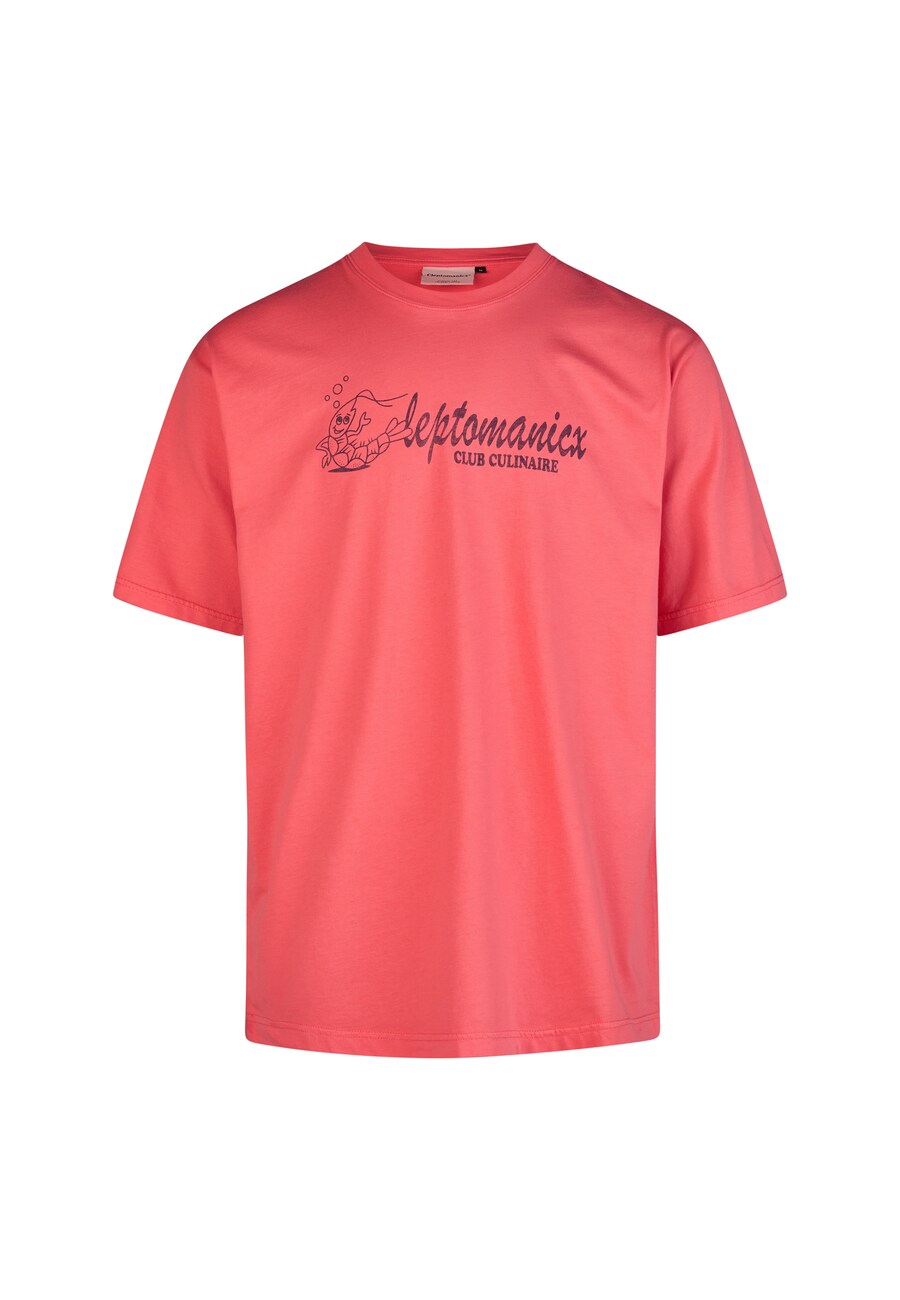 

Рубашка Cleptomanicx Classic Tee Club Cullinaire, красный