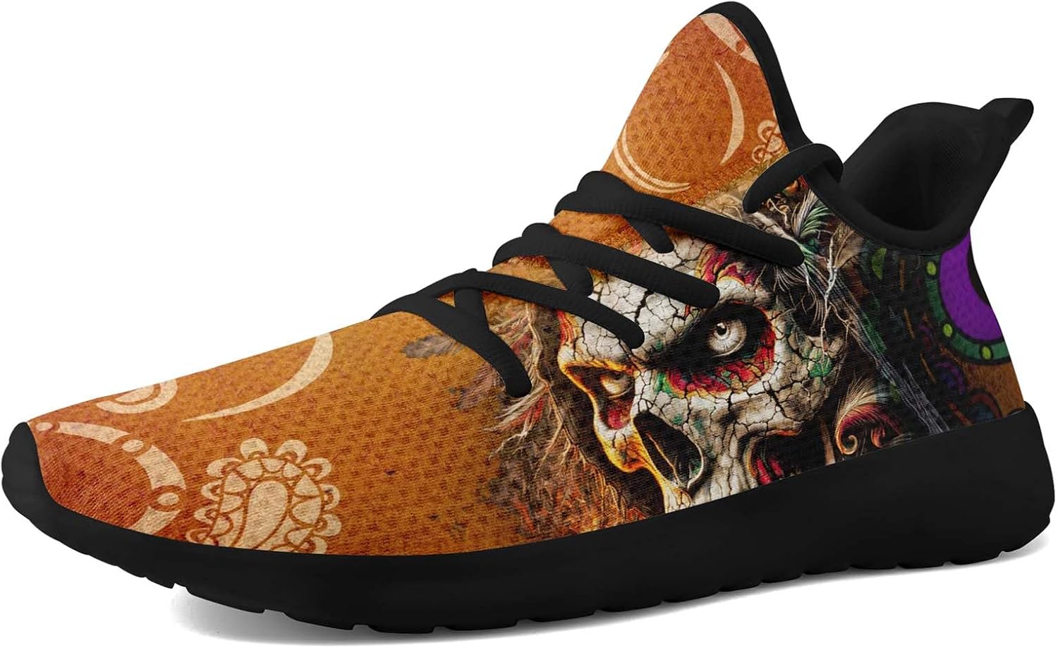 

Мужские кроссовки Dragon - легкие беговые туфли, панк-рок стиль, уличная обувь, дышащие спортивные, для тренажерного зала, повседневной носки и прогулок Coolcustomize, черный