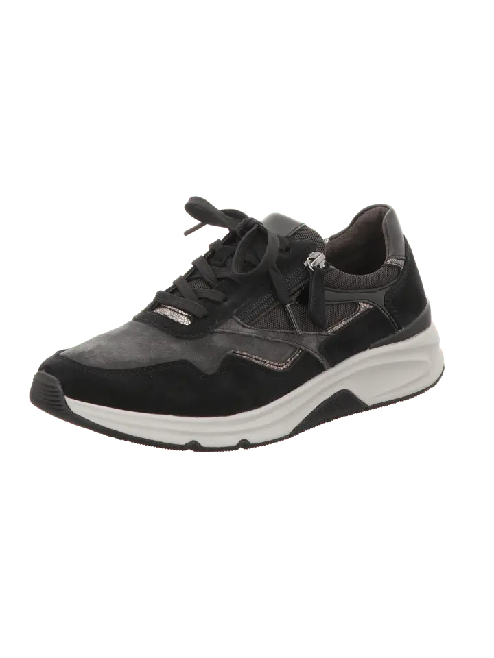 Низкие кроссовки rollingsoft Bequem Schnür Sportl Lose Einlagen, цвет dk-grey/schw/bronc