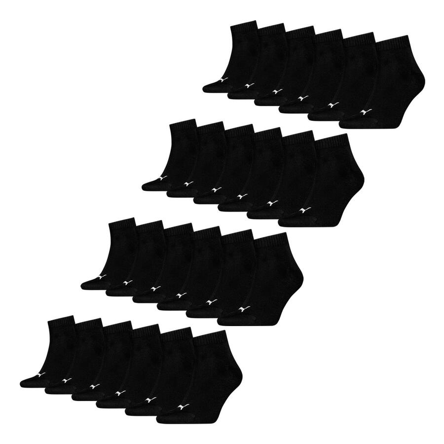 

PUMA Носки четвертного размера, 12 пар, мягкие, удобные, мужские и женские, унисекс - мягкий хлопок