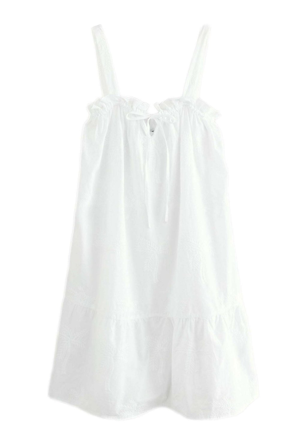 

Повседневное платье REGULAR FIT - EMBROIDERED Next, белый