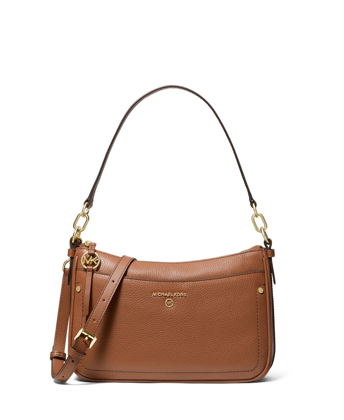 

Женская кожаная сумка через плечо Jet Set с подвеской и молнией Michael Kors