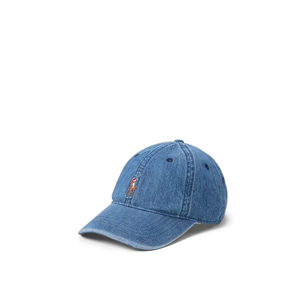 

Polo Ralph Lauren Хлопковая бейсболка мужская синяя, Red