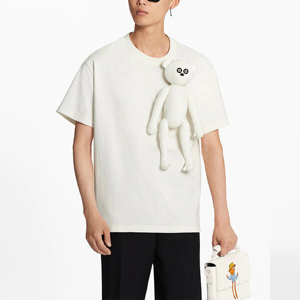 Футболка lv ss21 doll pendant crewneck short sleeve for men white Louis Vuitton, белый — фото 4