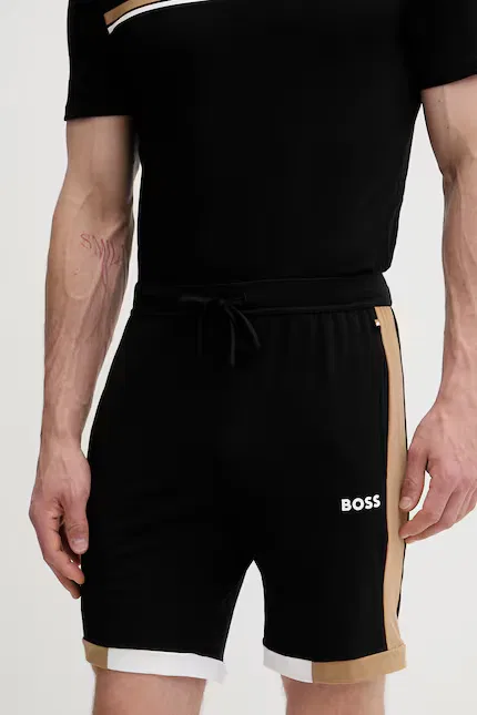 Шорты пижамные из модала Balance Shorts BOSS, черный