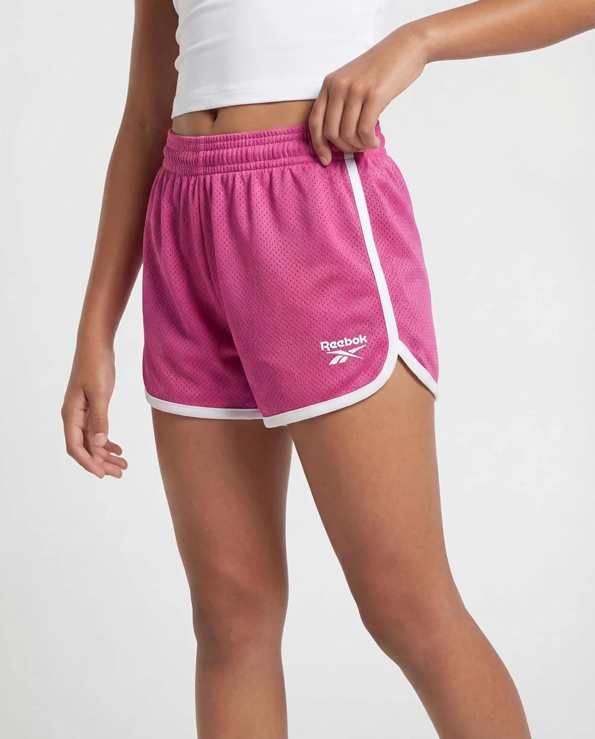 Шорты для девочек Reebok 3 Pack, черный, фуксия, сиреневый — фото 2