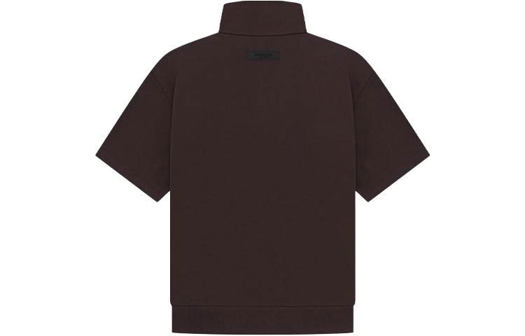 Футболка Fear of God Essentials Seal 3/4 Half Zip Sweatshirt 'Dark Brown', коричневый — фото 2