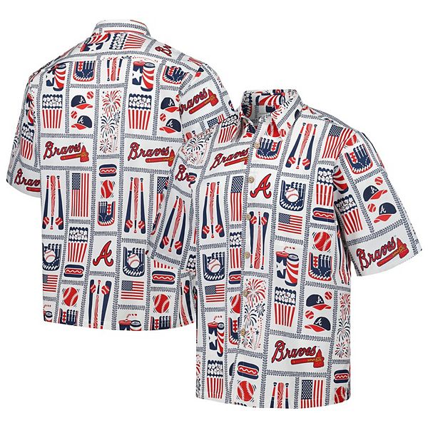 

Мужская белая рубашка Atlanta Braves Americana Reyn Spooner