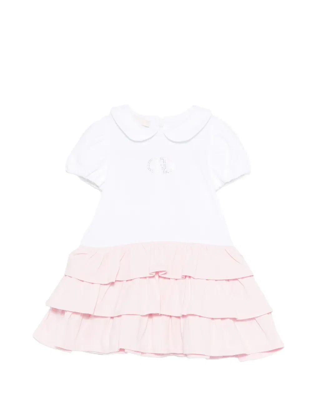 Платье с оборками Liu Jo Kids, белый