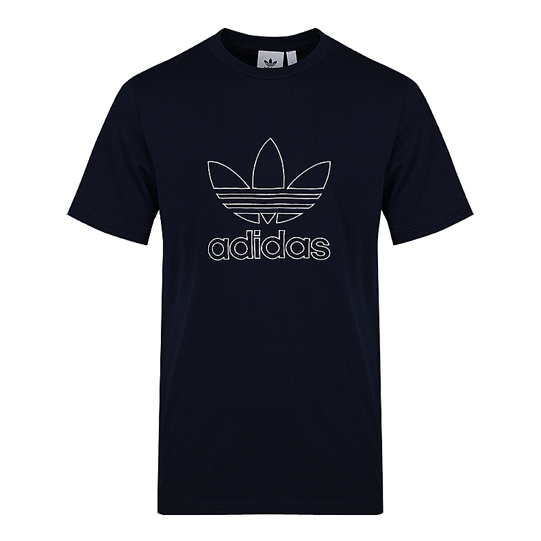 Футболка Outline Tee черная мужская Adidas Originals — фото 2