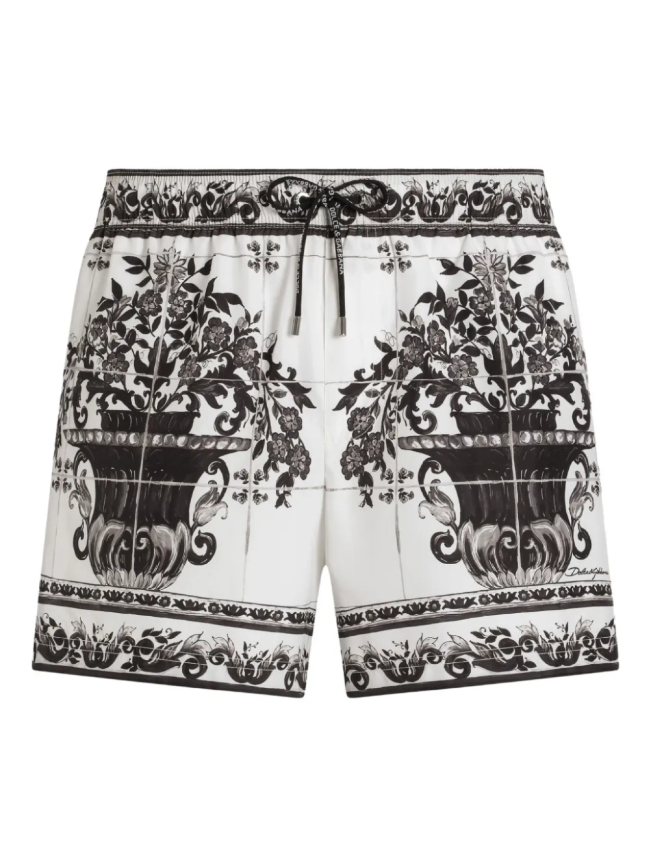 

Dolce & Gabbana плавки-шорты с графичным принтом, белый