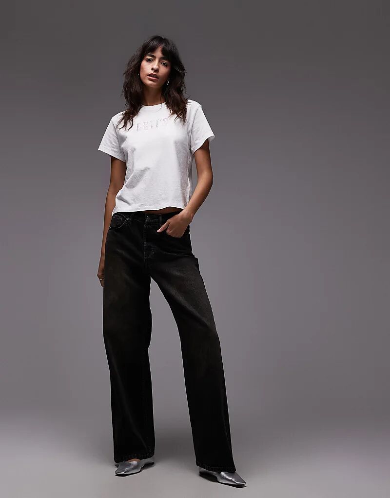 Классическая футболка с логотипом Levi's белого цвета — фото 3
