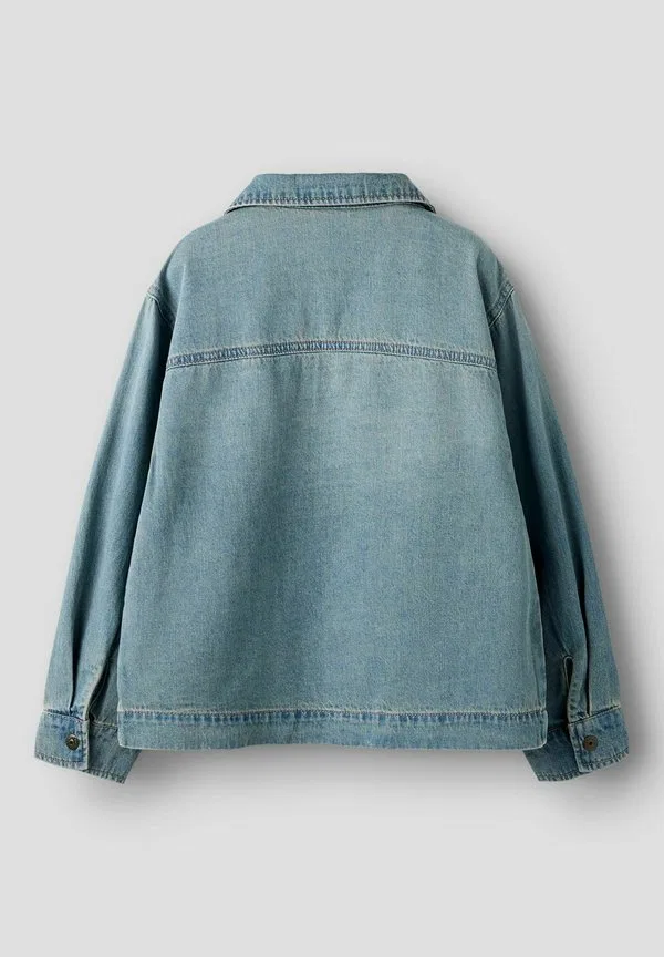 Джинсы hemd, блузка на пуговицах Name It, Vintage Medium Blue Denim — фото 4