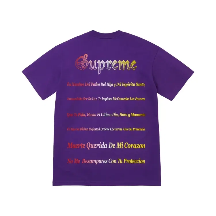 Футболка Supreme Grim Reaper, фиолетовый — фото 2