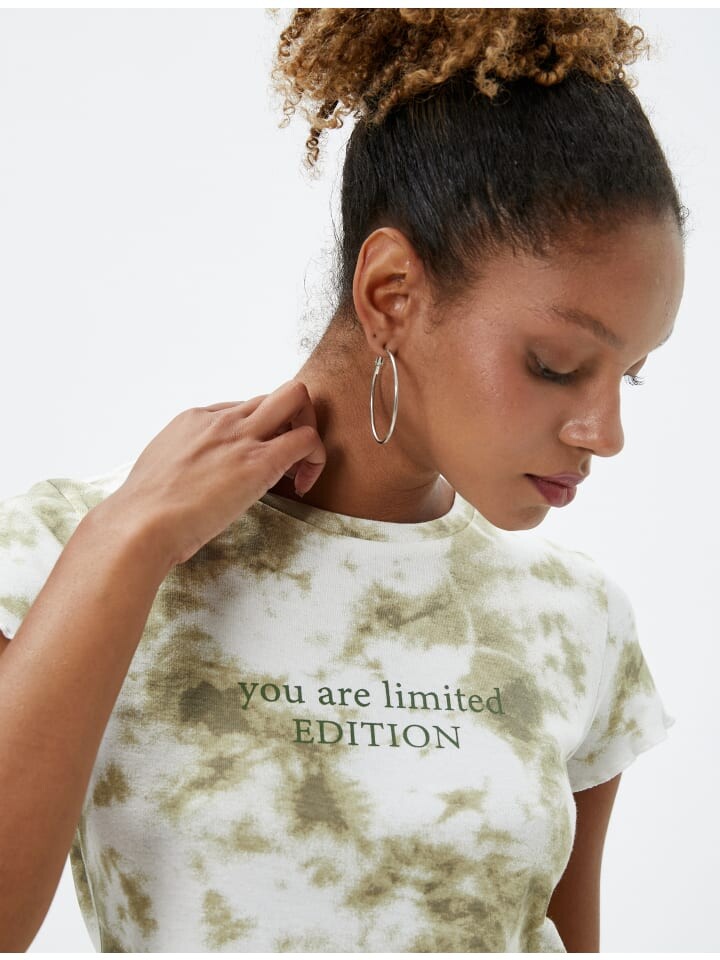 

Футболка KOTON T shirt, цвет khaki gemustert
