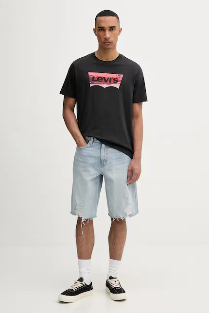 Футболка с принтом Graphic Crewneck Levi's, черный — фото 2