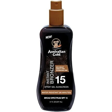 

Гель-спрей Spf 15 с мгновенным бронзатором, 237 мл, Australian Gold