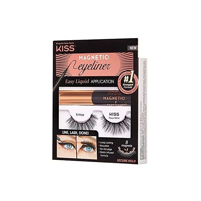 

Набор косметики Pestañas Postizas Magnetic Eyeliner Eyelash Kit Kiss, 07 Charm