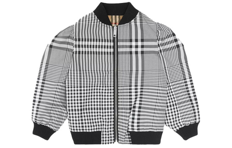 

Детская куртка Burberry, черно-белая