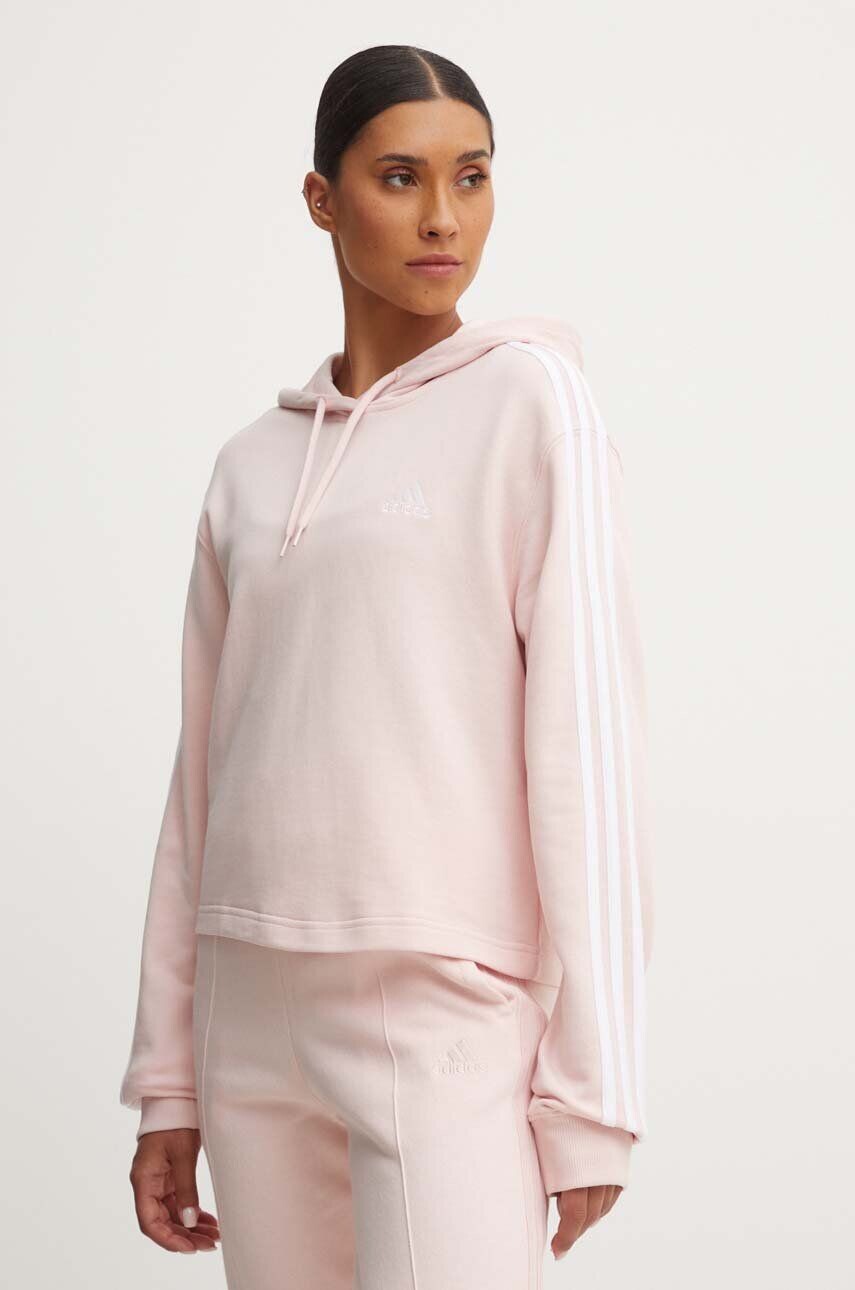 

Толстовка Essentials из хлопка adidas, розовый