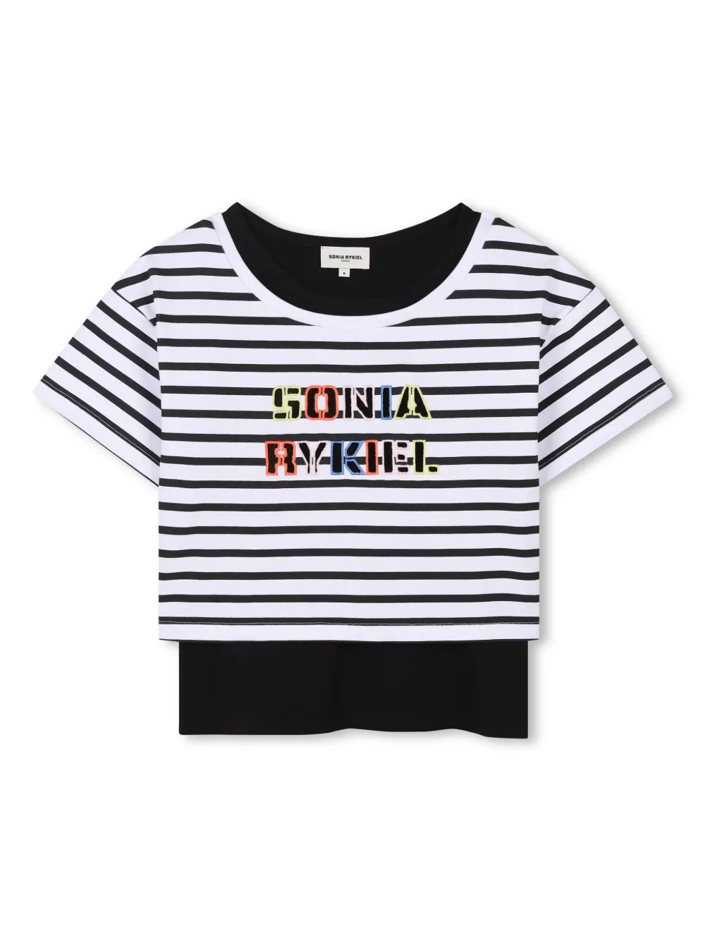

Многослойный топ SONIA RYKIEL ENFANT, черный
