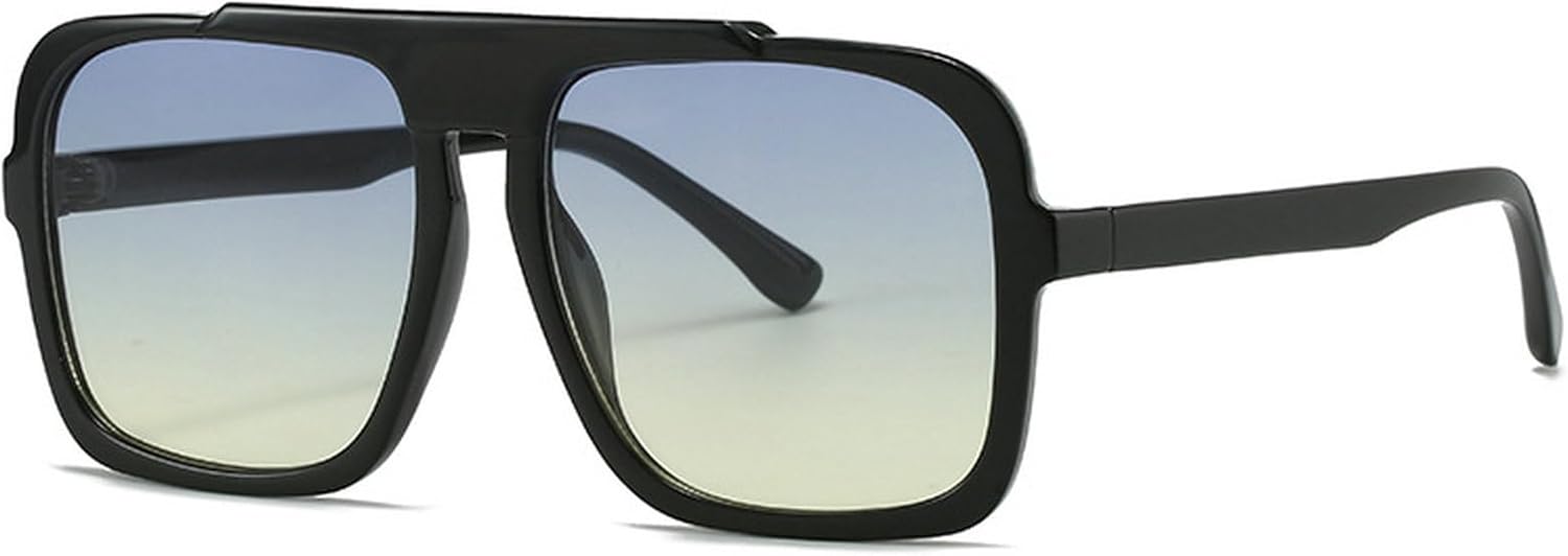 

Модные большие квадратные солнцезащитные очки для женщин, винтажные панк-очки для мужчин, солнцезащитные очки для активного отдыха, квадратные очки UV400 N47 mincl, Blue Yellow