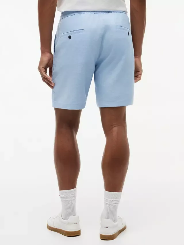 Шорты из льняной смеси Doven Tommy Hilfiger, Light Blue — фото 3