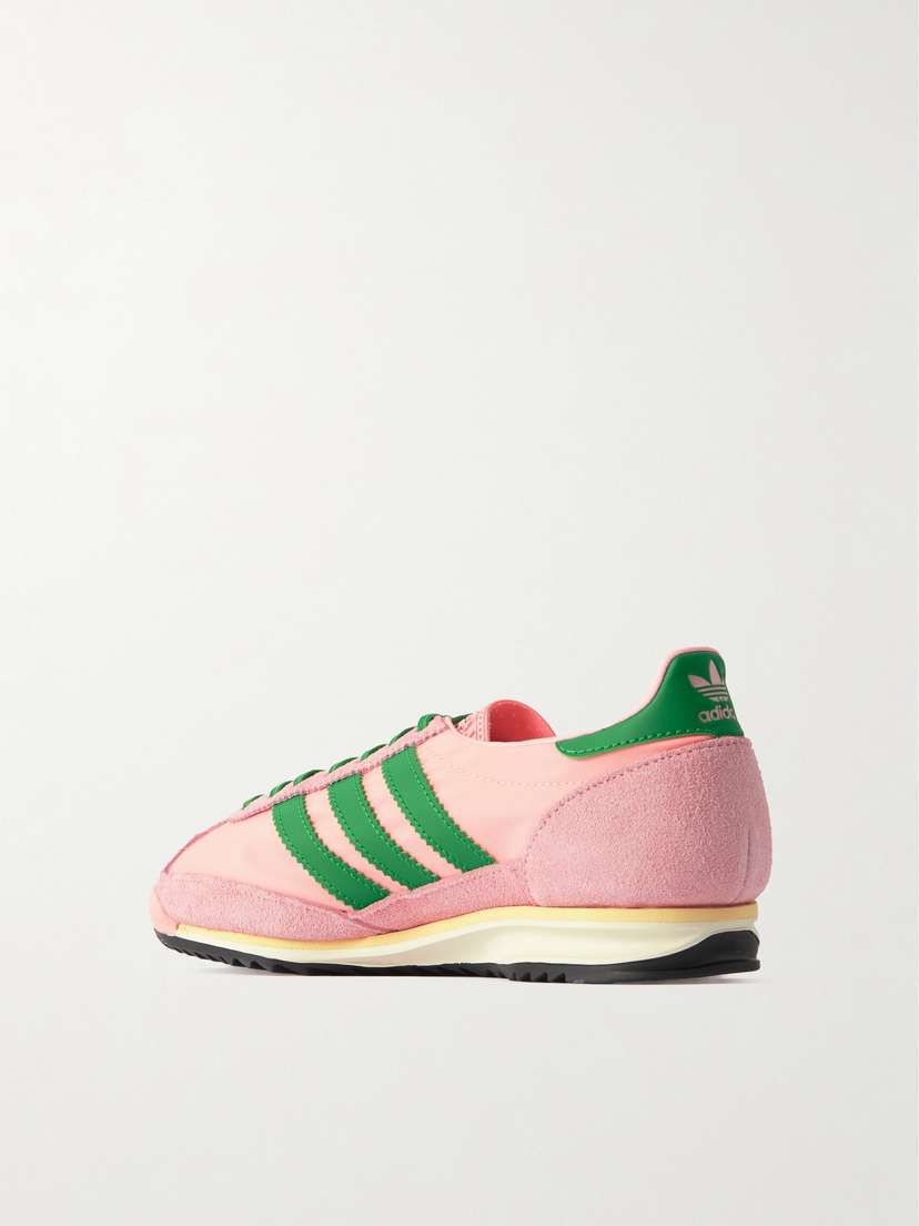 Кроссовки Samba 72 og из замши и парусины с кожаной отделкой Adidas Originals, розовый — фото 3