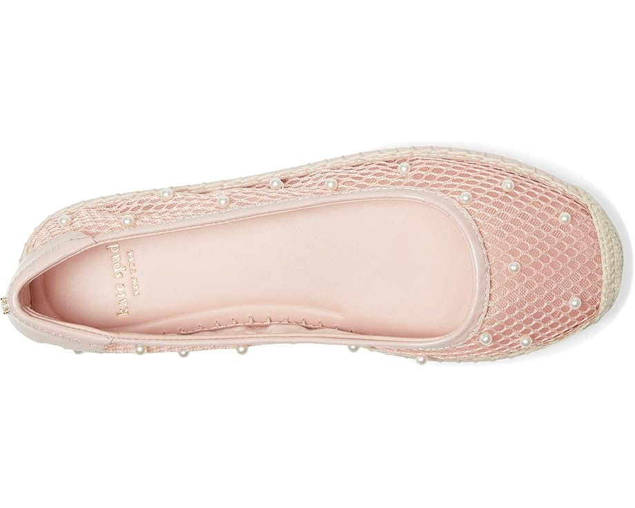 Балетки Kate Spade New York Pearl Fishnet Espadrille Ballet Flat, цвет Mochi Pink — фото 2
