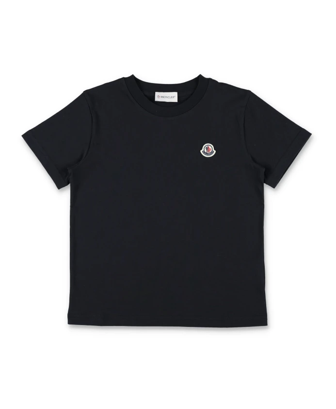 

Футболка с нашивкой логотипом Moncler, черный