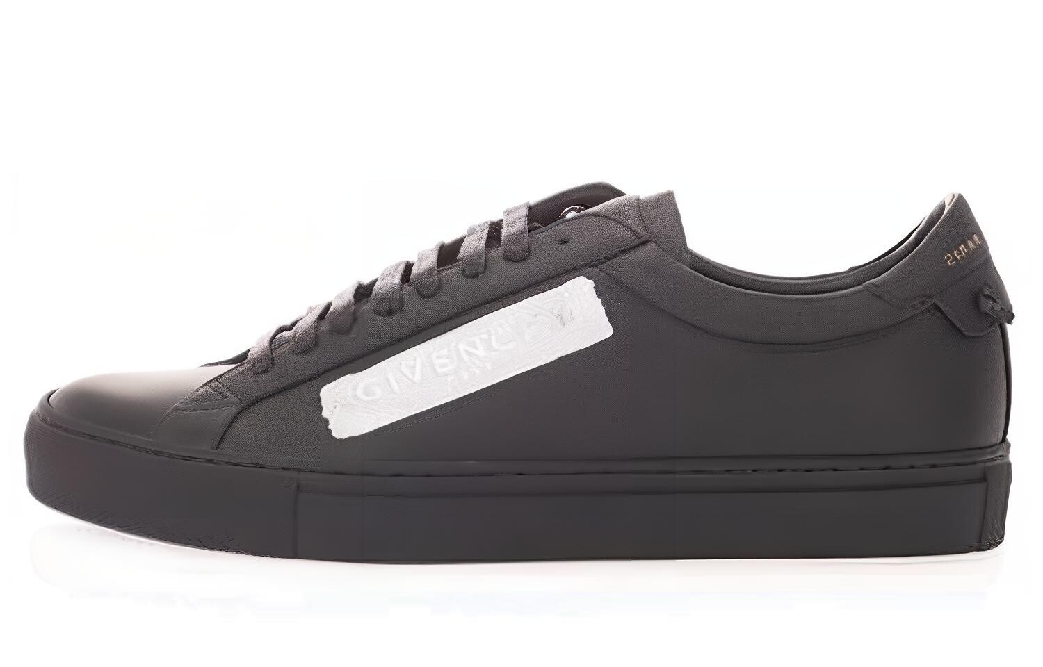 Кроссовки Givenchy Leather Laxtex Band, черный / серебряный