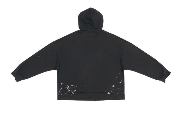 Толстовка 90/10 hoodie wide fit 'washed black' Balenciaga, черный — фото 2